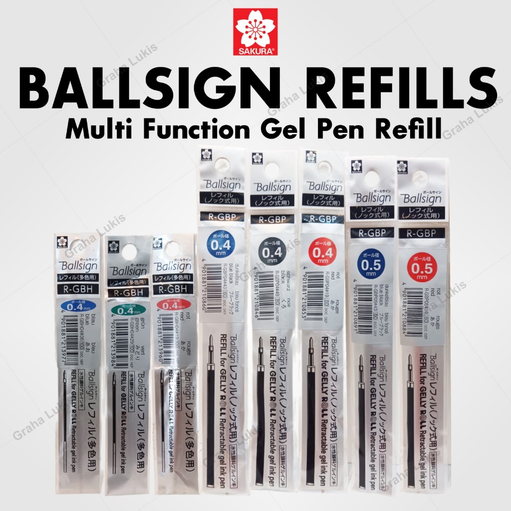 

Ballsign Refill Gelly Roll Retractable gel ink pen - Isi ulang pen