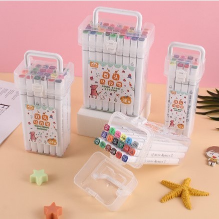 

Spidol Berbasis Minyak Ujung Ganda Set Lengkap Spidol Anak 24 Warna 36 Warna 48 Warna Pensil Cat Air Set Berwarna-warni