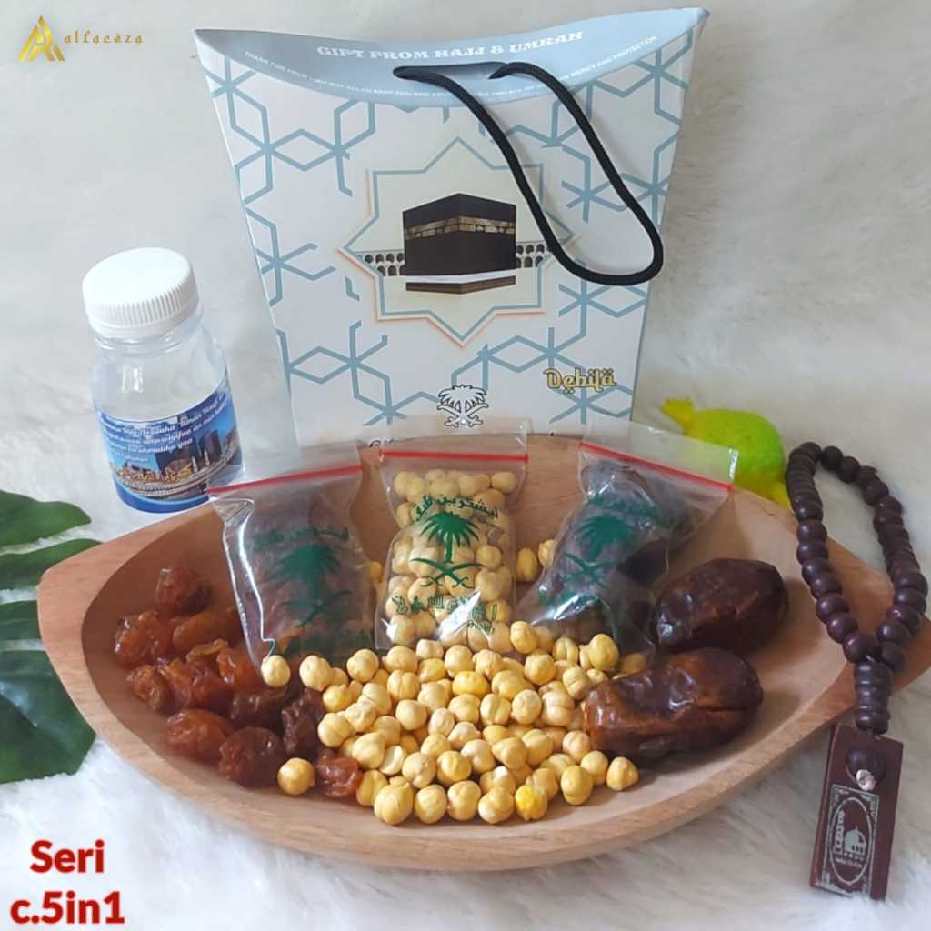 

Alfareza - Paket Hemat Hampers Souvenir Hadiah Paket Oleh-oleh Haji dan Umroh Umrah Harga Grosir Paket Hemat Lengkap Plus Isi 5 Produk