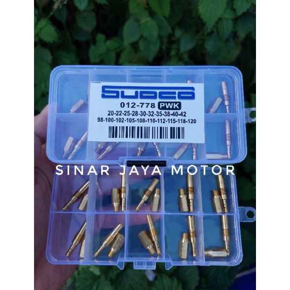 paketan pilot jet main jet spuyer sudco 1set pilot jet main jet karbu pwk pwm pwk pe pwl ninja r tig