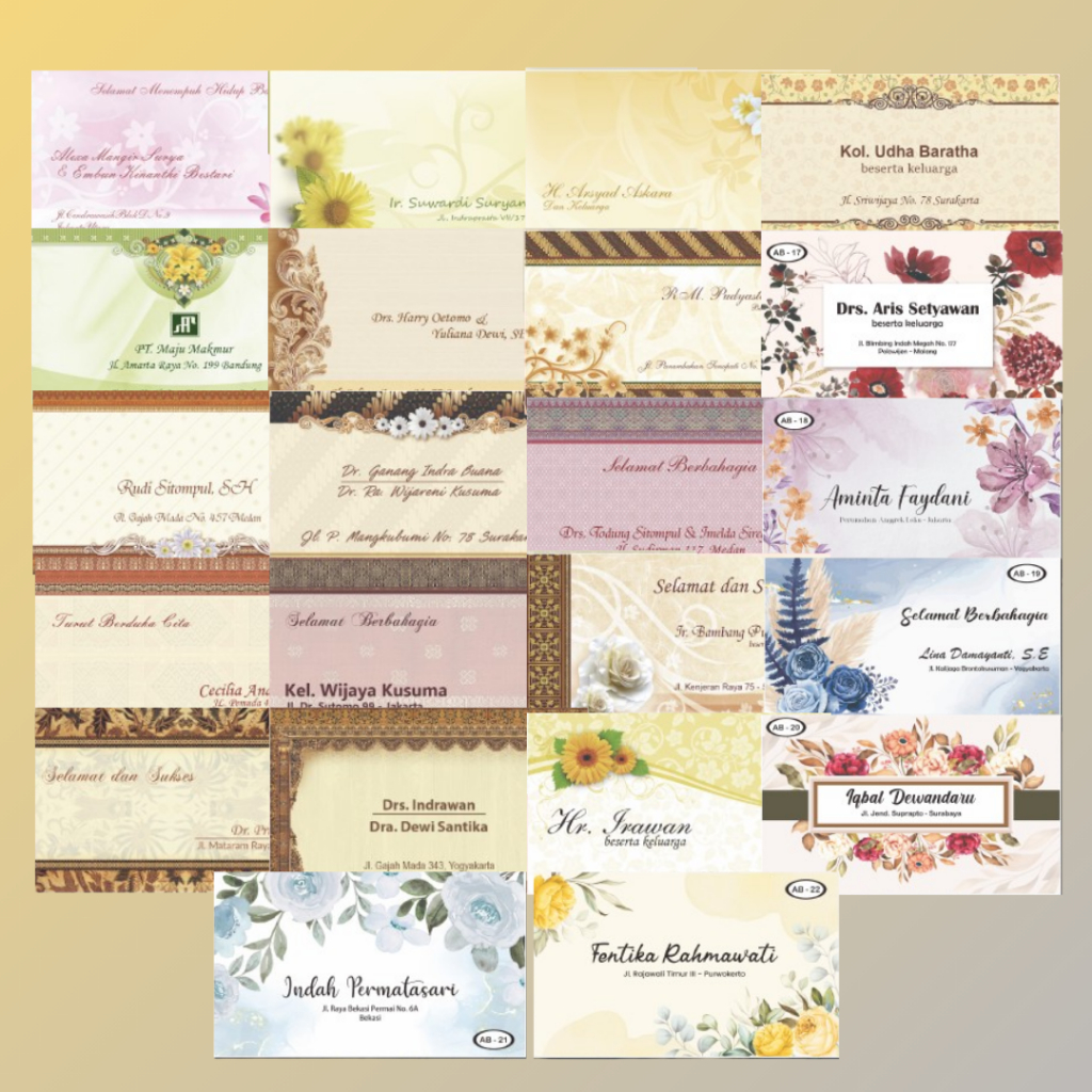 

Amplop Kondangan Falah Seri AB| Amplop Ukuran tanggung untuk segala acara dan kegiatanmu | Amplop Kondangan| Amplop Falah| Amplop Murah