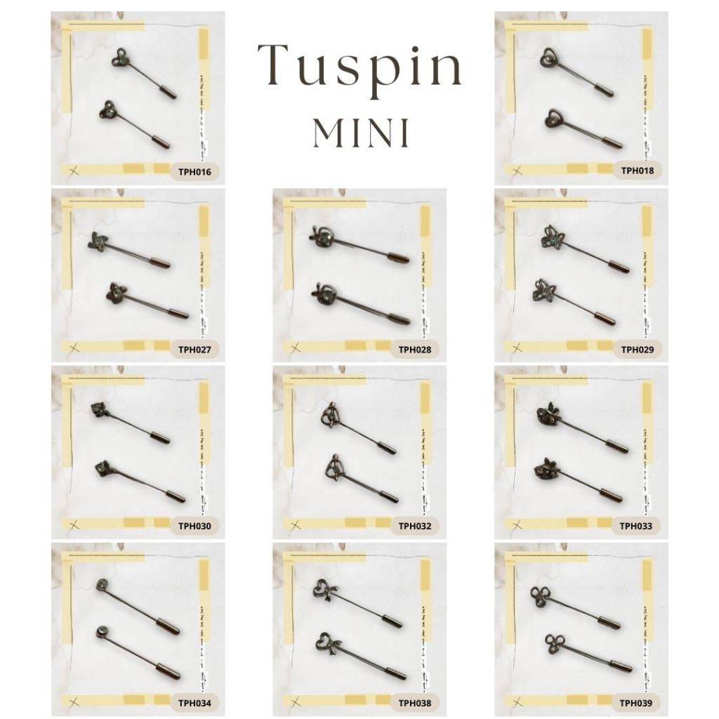 TUSPIN MINI/TUTUP BESI/AKSESORIS WANITA/TUSPIN KECIL/MUSLIMAH/PIN HIJAB/JARUM/PENITI HIJAB