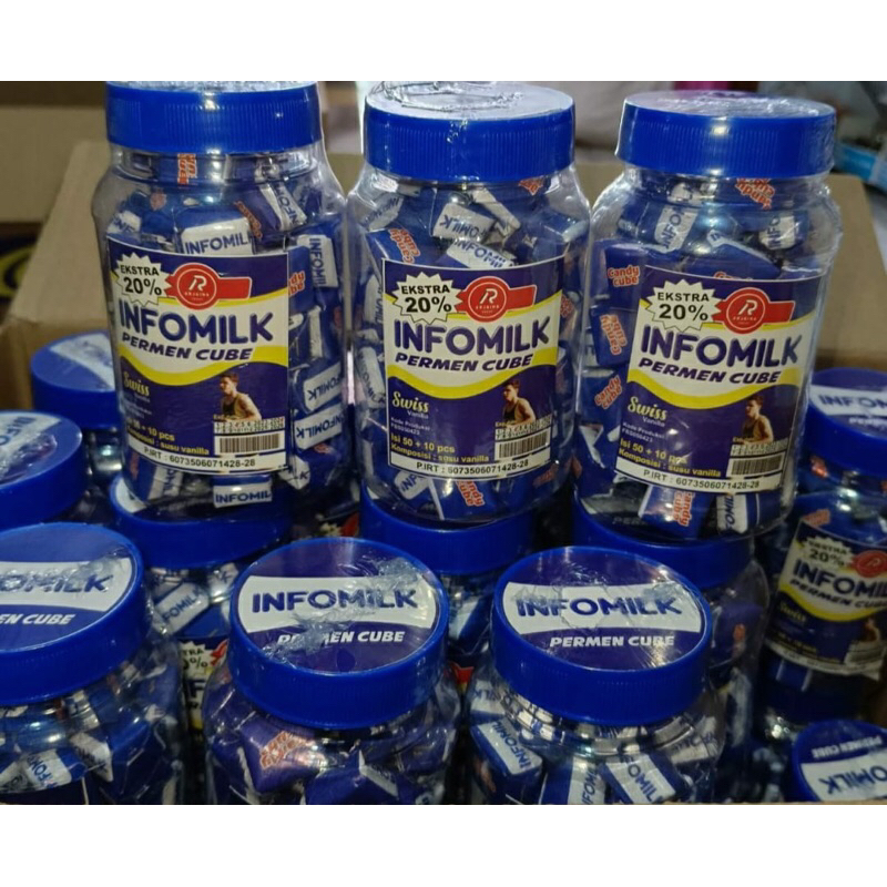 

Permen Cube Infomilk Termurah 1 toples isi 60 pcs