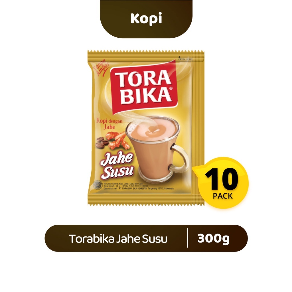 

Torabika Jahe Susu 1 Renteng - Kopi Jahe Isi 10 Pcs - Kopi Jahe Susu - Jaga Stamina - Menghangatkan - Imun Tubuh