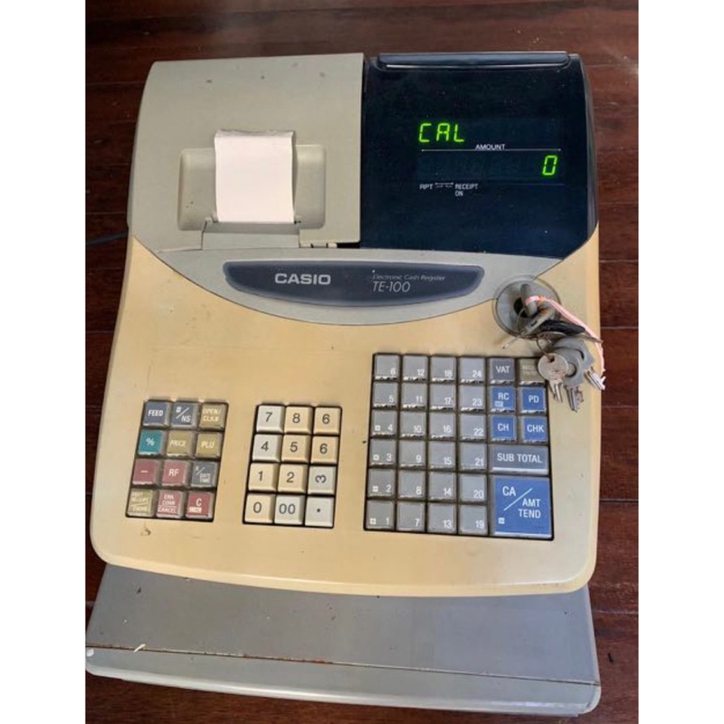 Mesin kasir Casio TE-100