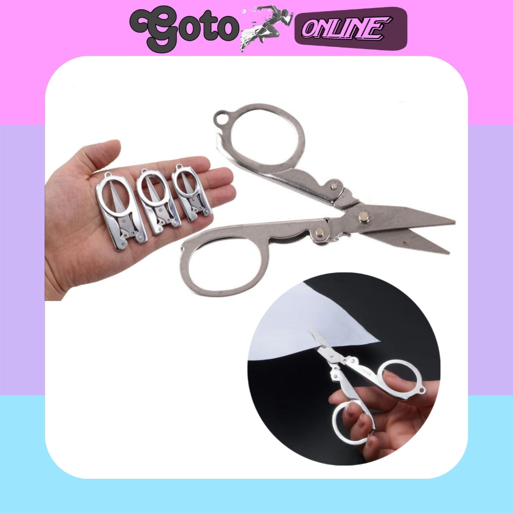 

GO151 Gunting Mini Lipat Kecil Stainless Lipat Gunting Murah