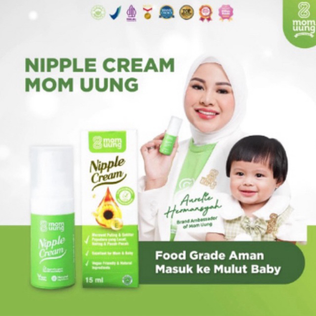 Mom Uung Nipple Cream Salep Krim Puting Luka Lecet Ibu Menyusui Aman Untuk Bayi Food Grade Natural I