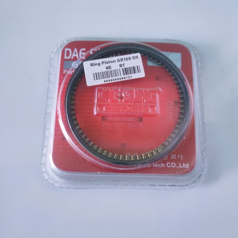 Ring Piston Pompa Alkon Gx160 Gx200 Daesung