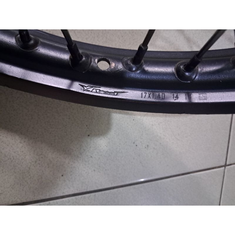 velg belakang suzuki smash shogun velg/ring v rossi