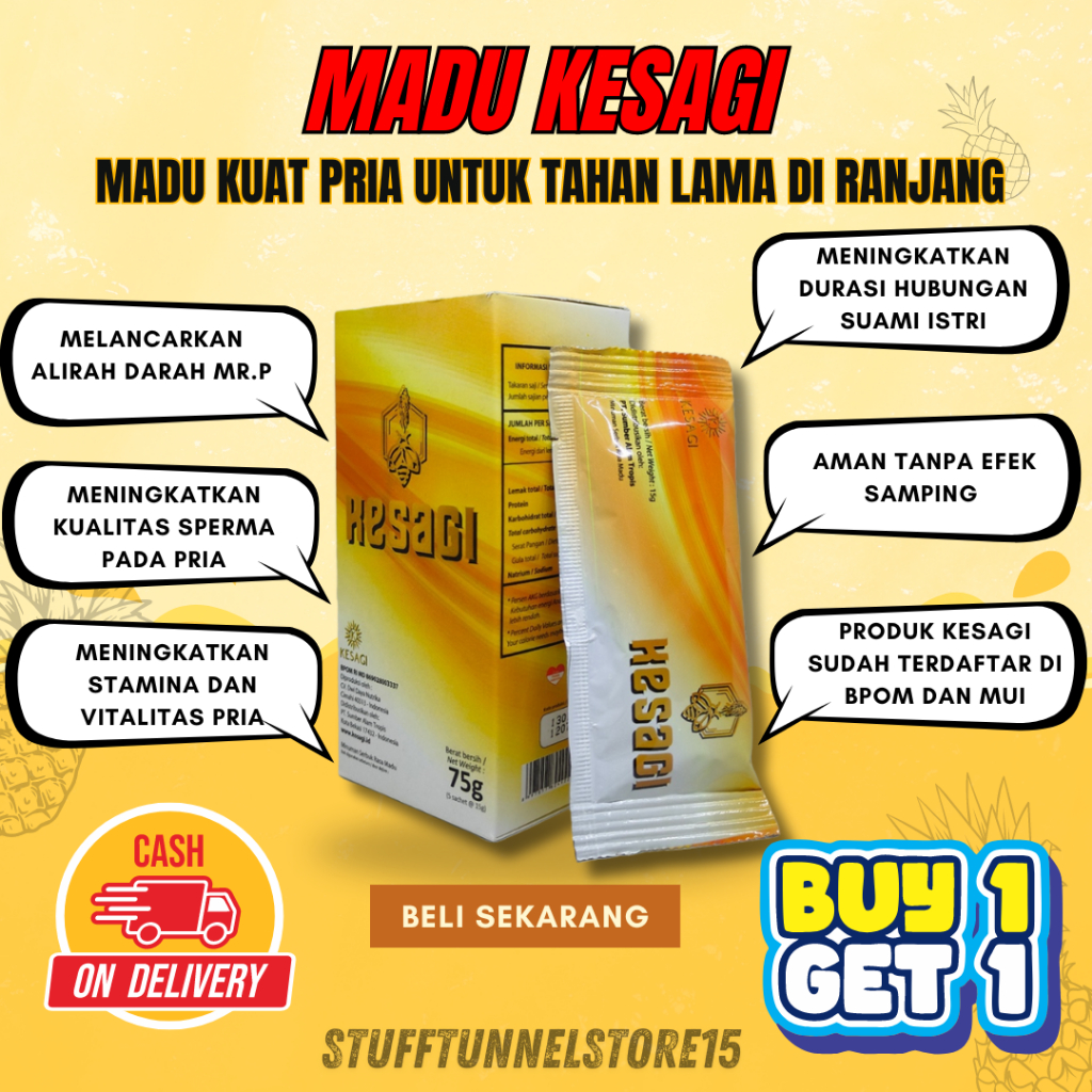 Kesagi Asli Original 100% - Jamu Kuat Pria Tahan Lama Sex Ampuh - Obat Kuat Pria Oles Tahan Lama Ori
