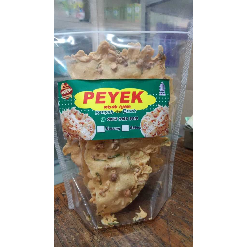 

Peyek Kacang Mbak Iyem Renyah Gurih Enak Kemasan Plastik Pouch