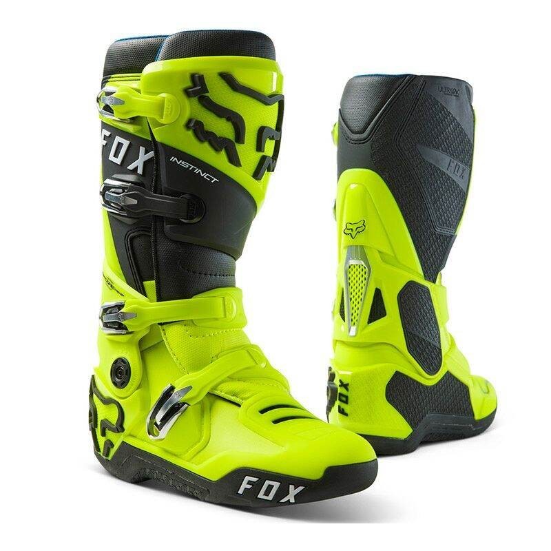 Sepatu Boots Fox Instinct Flo Yellow Boots FOX Instinct Cross Trail Original