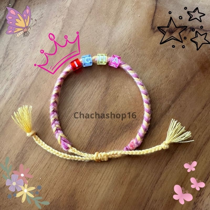 gelang benang custom / gelang benang / gelang kepang