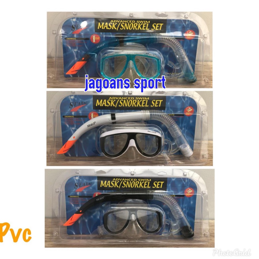MASKERSNORKEL SCUBA SEALS MANTAP ORIGINAL PVC t O5O8