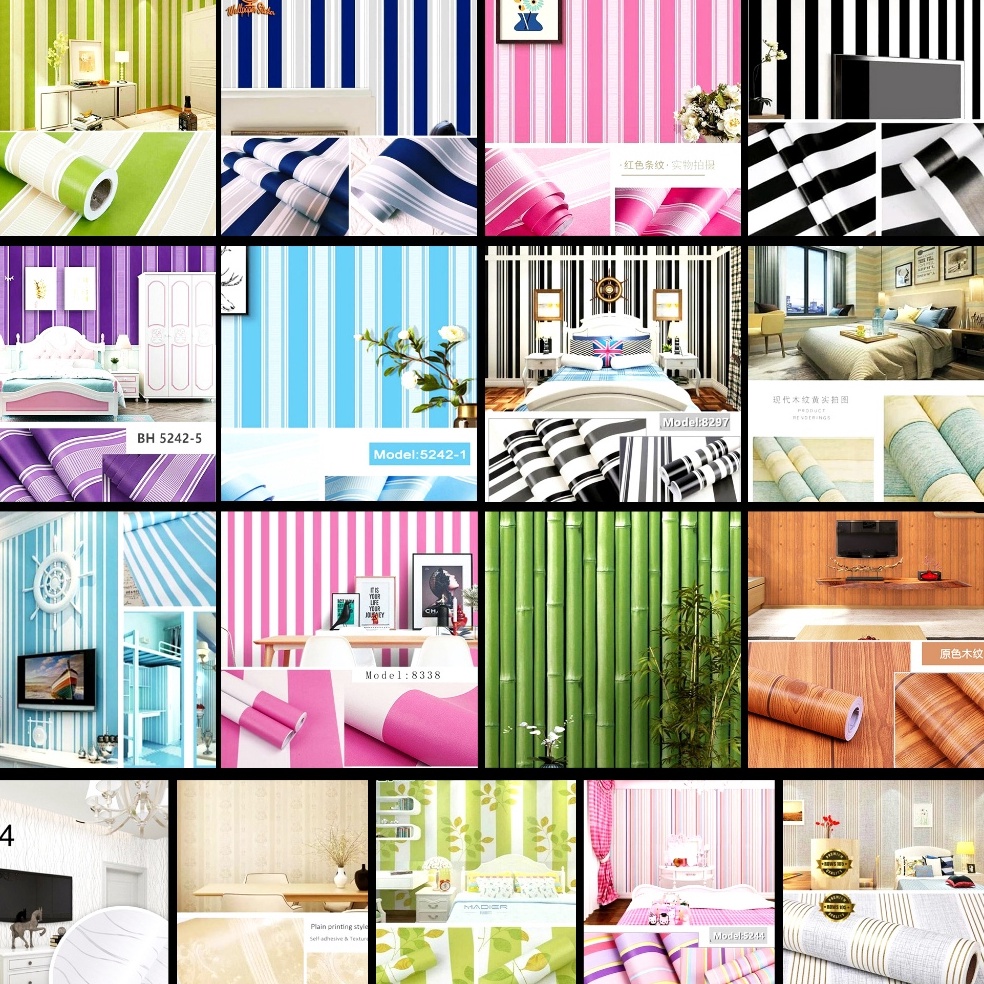 Best Seller PROMO WALLPAPER STICKER DINDING  BRAND ORANGE GH CY  PROMO DISKON