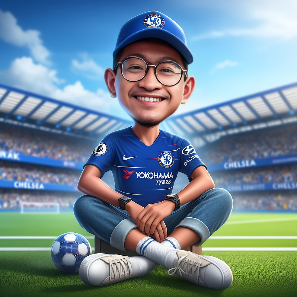 Karikatur Wajah untuk Fans Bola