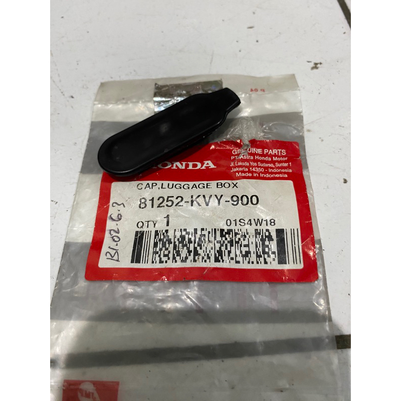 Cover tutup bagasi honda beat vario karbu original 81252 kvy 900 cap luggage box
