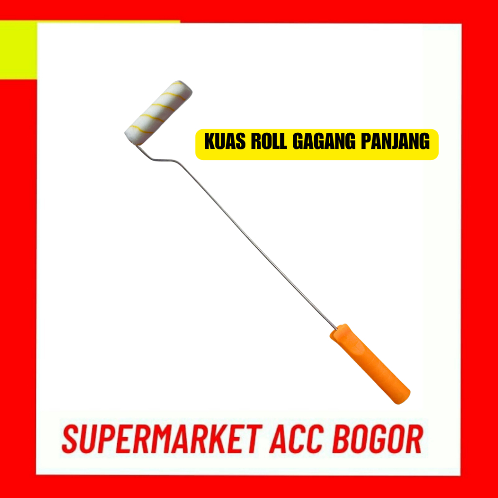 Kuas Roll Cat Kecil Gagang Panjang - Roll Cat Kecil - Roll cat besar