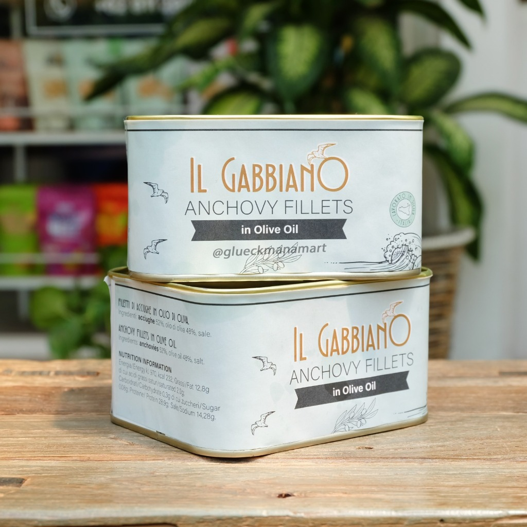 

IL Gabbiano Anchovy Fillets in Sunflower Oil 600gr