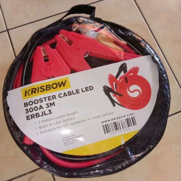 Krisbow Kabel jumper led 300a / Kabel Jamper Aki Mobil 3mtr