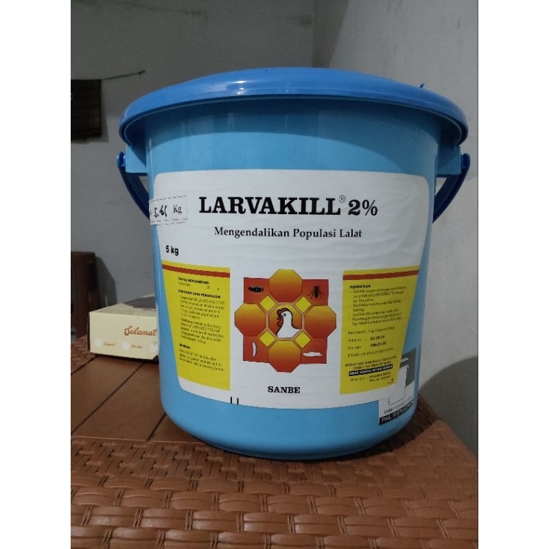 Larvakill 2% (5 kg) PT SANBE FARMA - Obat Lalat Dan Parasit Kandang, membunuh larva lalat, Menghilan