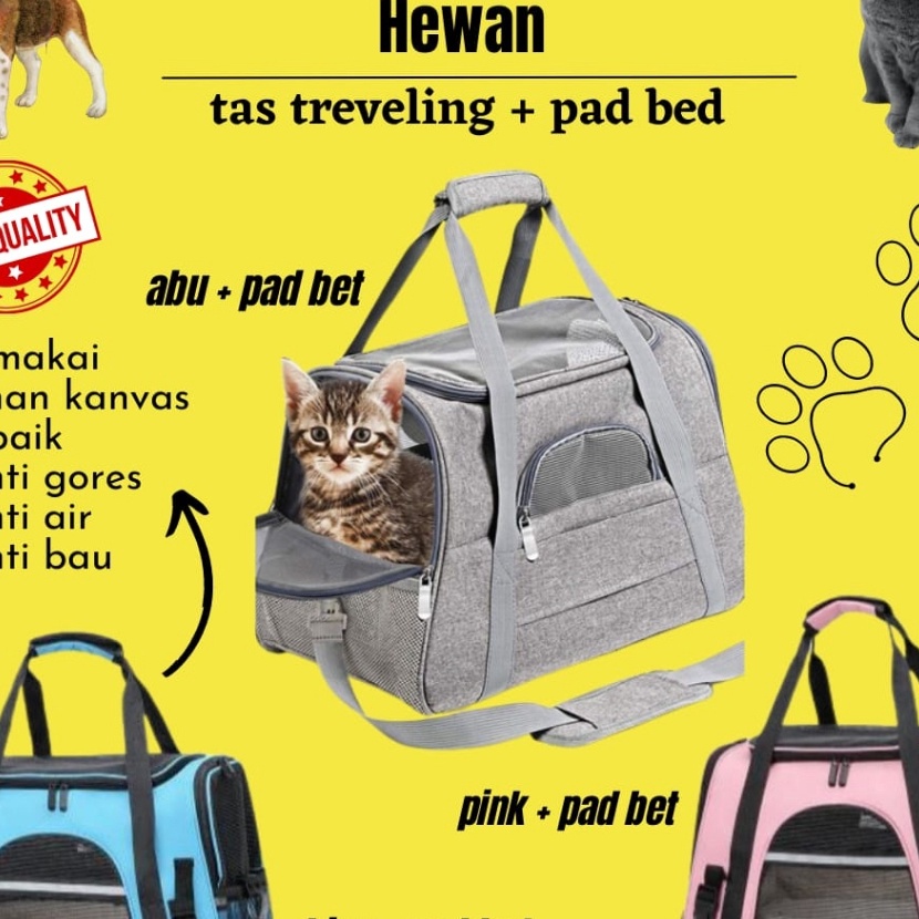 Cepat Pet Carrier Tas Traveling Hewan Tas Travel Anjing Kucing Dan Hewan Kecil lannya