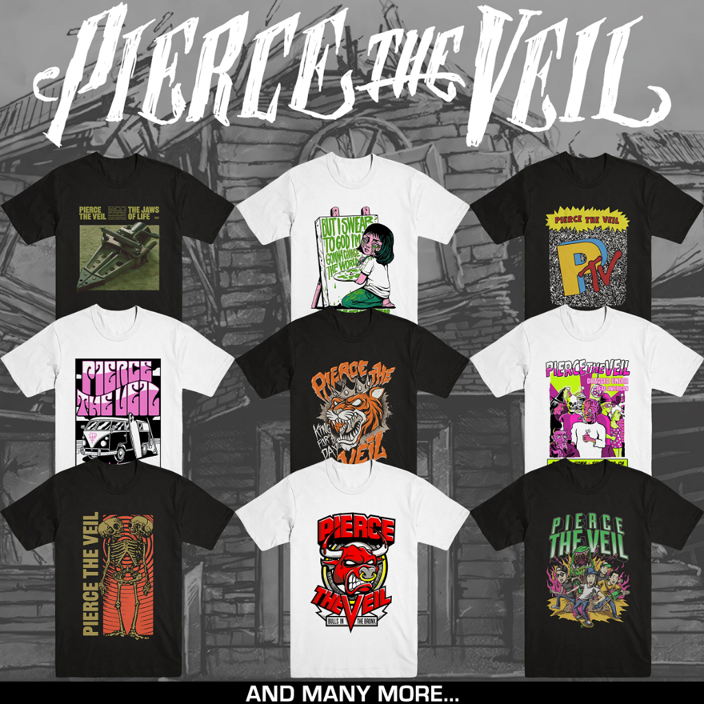 PIERCE THE VEIL | T-SHIRT BAND | POP PUNK | MERCHANDISE