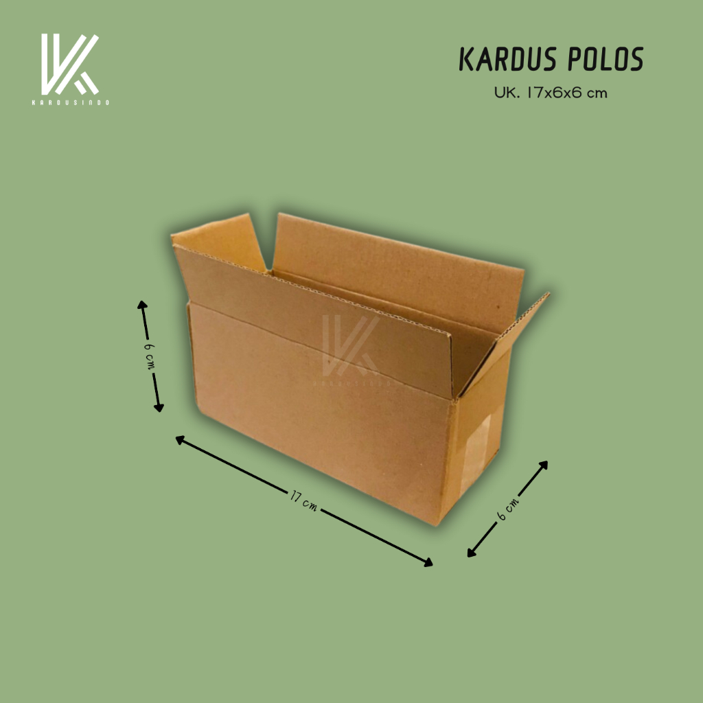

KARDUS BOX POLOS BARU UK 17X6X6 CM