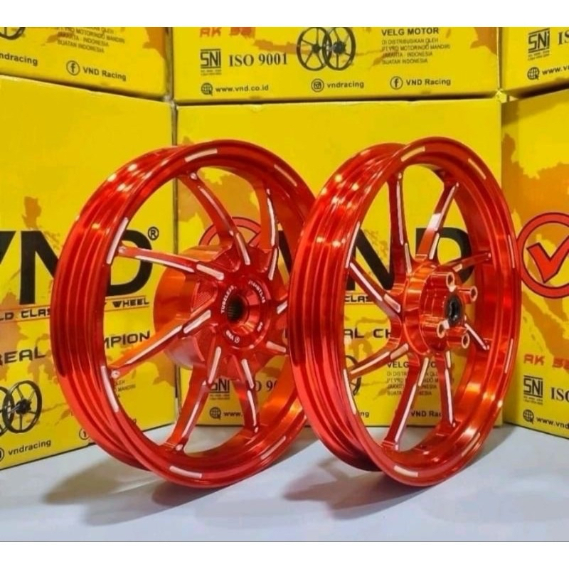 VND VELG RACING CNC AK 88 PALANG 8 1.85x14 & 2.15x14 VARIO 110 VARIO 125 VARIO 150 VARIO 160 CBS BEA