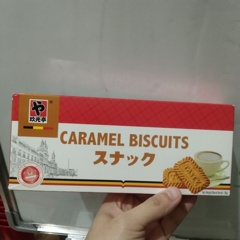 

Caramel Biscuit 98g biskuit rasa karamel enak