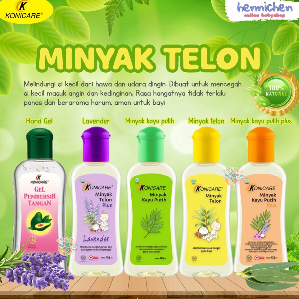 

Konicare Minyak Telon Telon Plus Kayu Putih Kayu Putih Plus 125mL HAND konicare 6ml