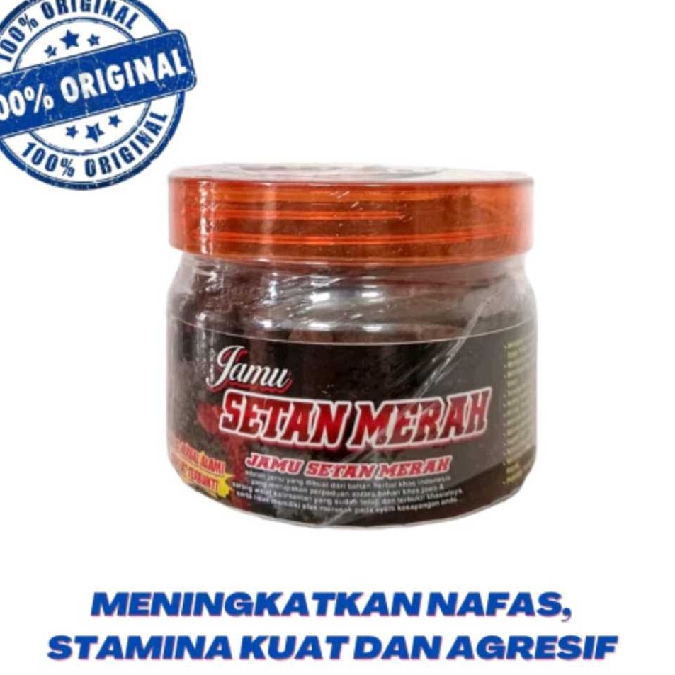 JAMU SETAN MERAH BOTOL TOPLES JAMU AYAM JAGO STAMINA AGRESIF AYAM JAGO