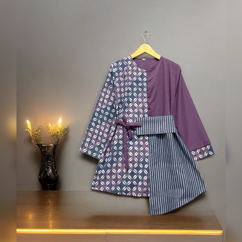 blus couple (B10) kombinasi batik cap/positive boutique