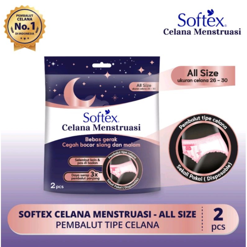 Softex Celana Menstruasi - Pembalut Celana