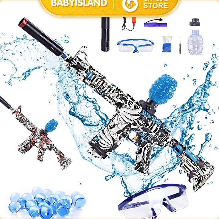 High Speed Mainan Anak AK 74V 6 mah Anak Mainan Gel Tembakan Air Blaster Mainan Tembakan Anak Laki L