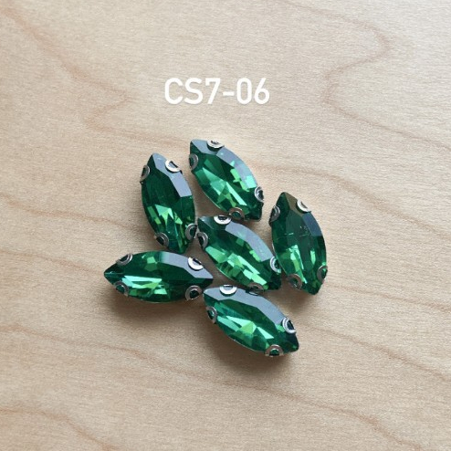 (18pcs) CANGKANG SAMPAN 7x15MM/ PAYET KRISTAL CANGKANG SAMPAN / MANIK CANGKANG SAMPAN