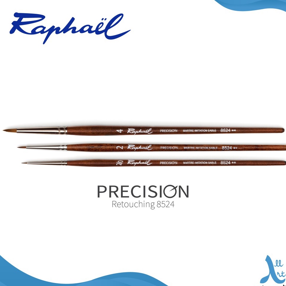 

Serba Murah Raphael 8524 Short Round Pointed Precision Synthetic Brush Short Handle