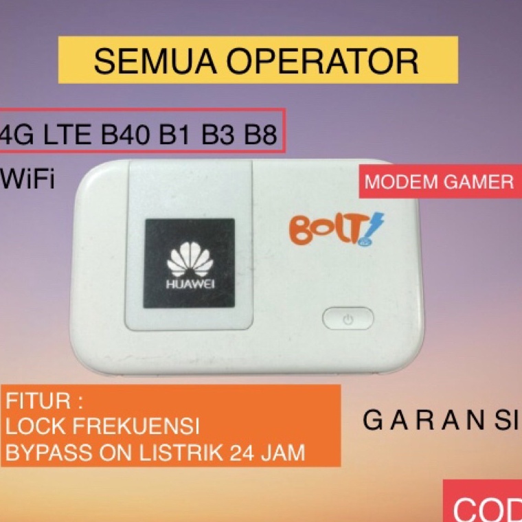 LANGSUNG ATC Modem Wifi 4G Mifi Huawei E5372s E5372 5372 Bolt Slim 1 Bolt Max 1 Unlock All Operator 