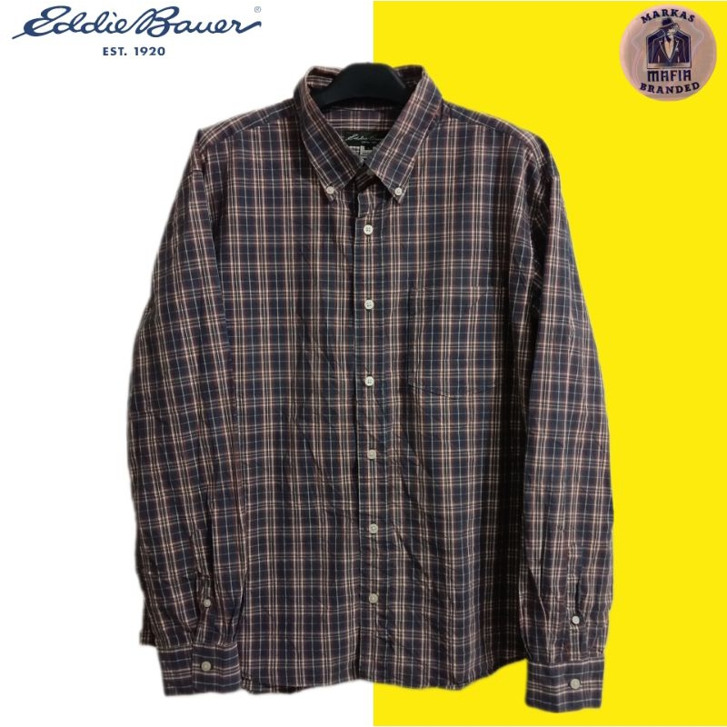 kemeja pria eddie bauer a01 | kemeja casual | kemeja kotak kotak