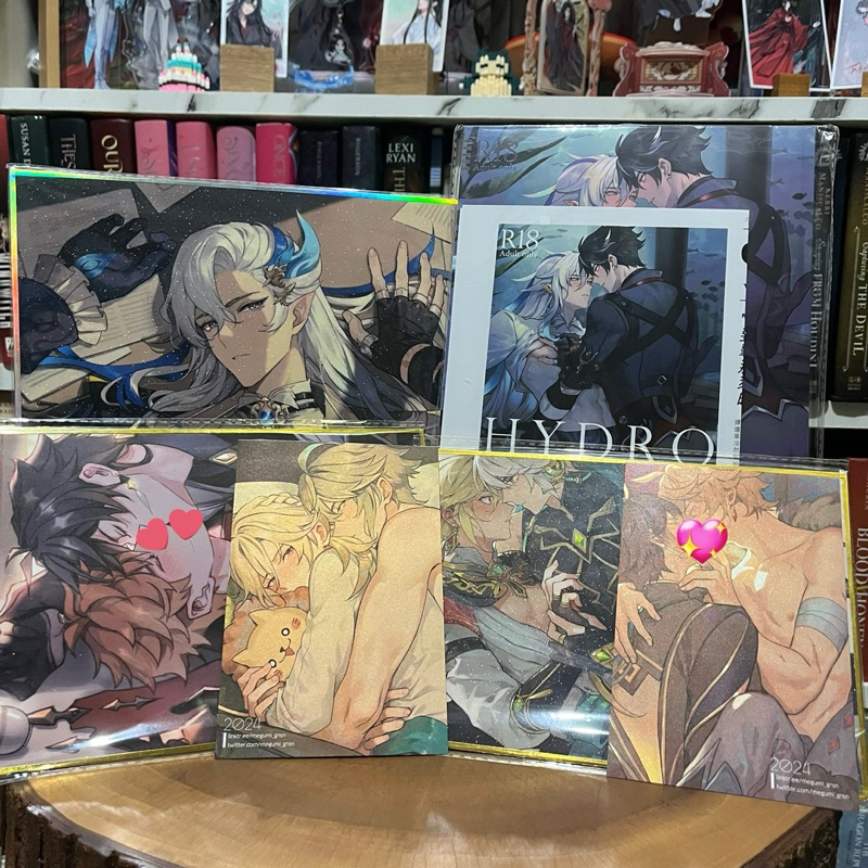 Original Wriothesley x Neuvillette Wriolette Doujinshi by megumi gnsn Shikishi Haikaveh Zhongchi Zho