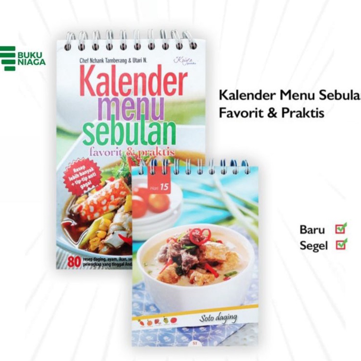 Super Promo Kalender Menu Resep Sebulan Favorit Dan Praktis