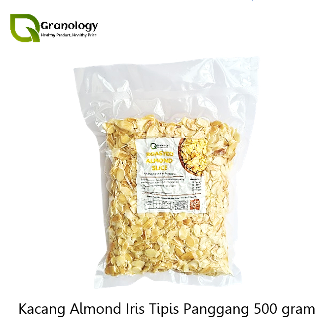 

Roasted Almond Slice / Kacang Almond Slice Oven (500 Gram) by Granology