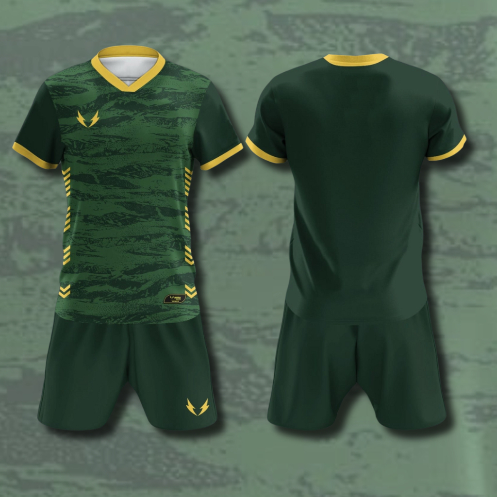 JERSEY SIXA APPAREL HIJAU LORENG