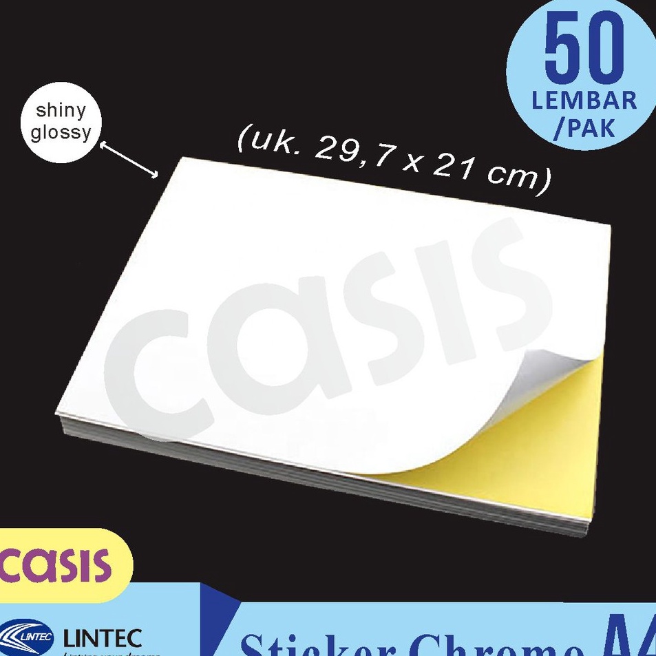 

stiker chromo glossy A4 isi 5 lbr lintec CASIS