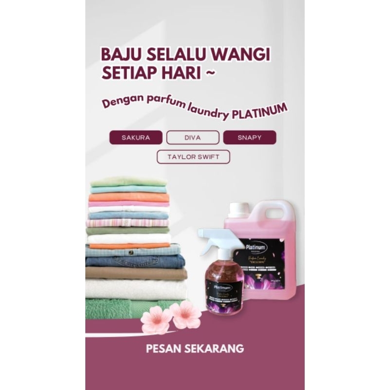 Pewangi viral di jogja / Pewangi pakaian 5 liter/ parfum laundry Premium