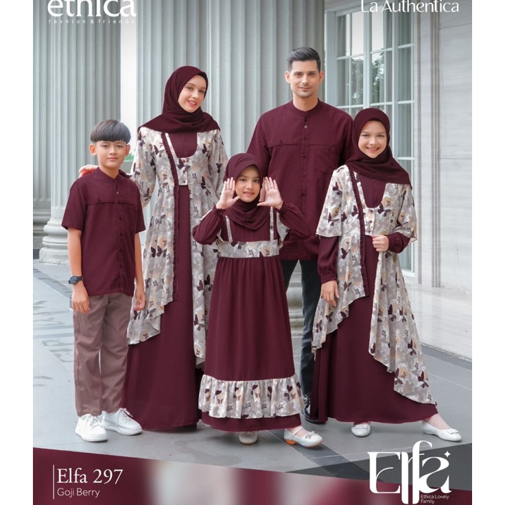 Ready Stok COD SARIMBIT KELUARGA ETHICA ELFA 297 Goji Berry I KAGUMI 289 I KAHFI 288 I KAGUMI KIDS 1