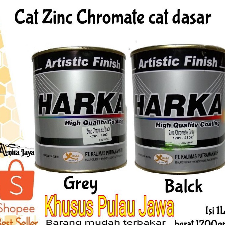 

cat dasar Zinc Cromate atau cat meni besi