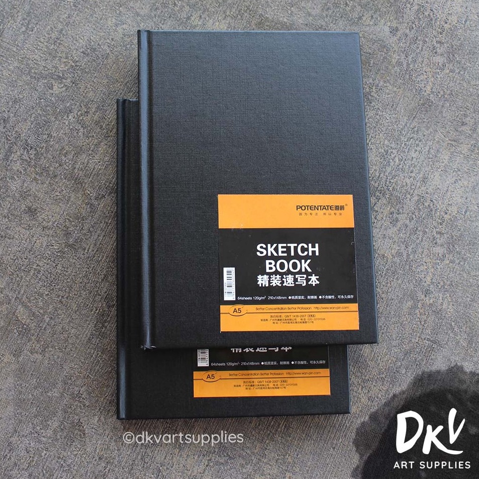 

Klasik POTENTATE Sketchbook A5 12gsm 1gsm Hard Cover