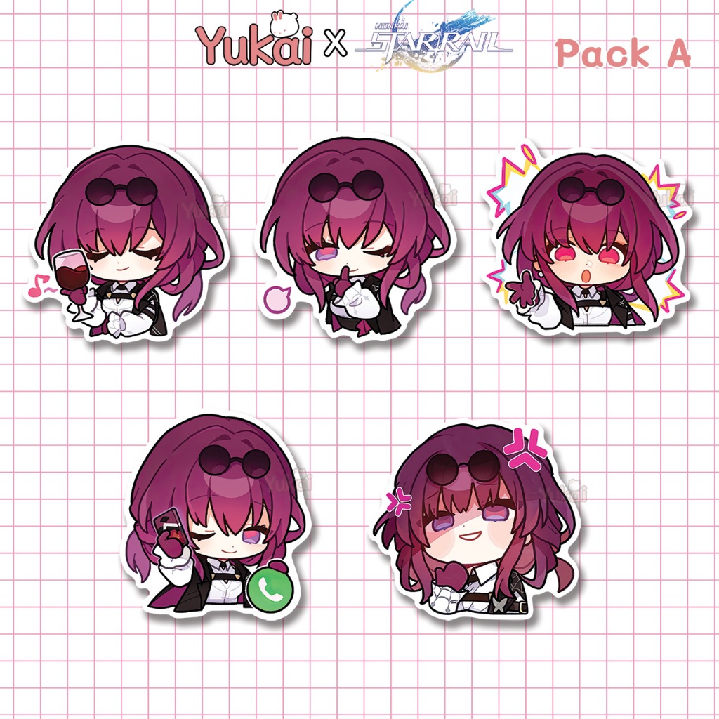 

Stiker Pack Kafka Honkai Star Rail (HSR) Premium, Sticker Anime Waterproof