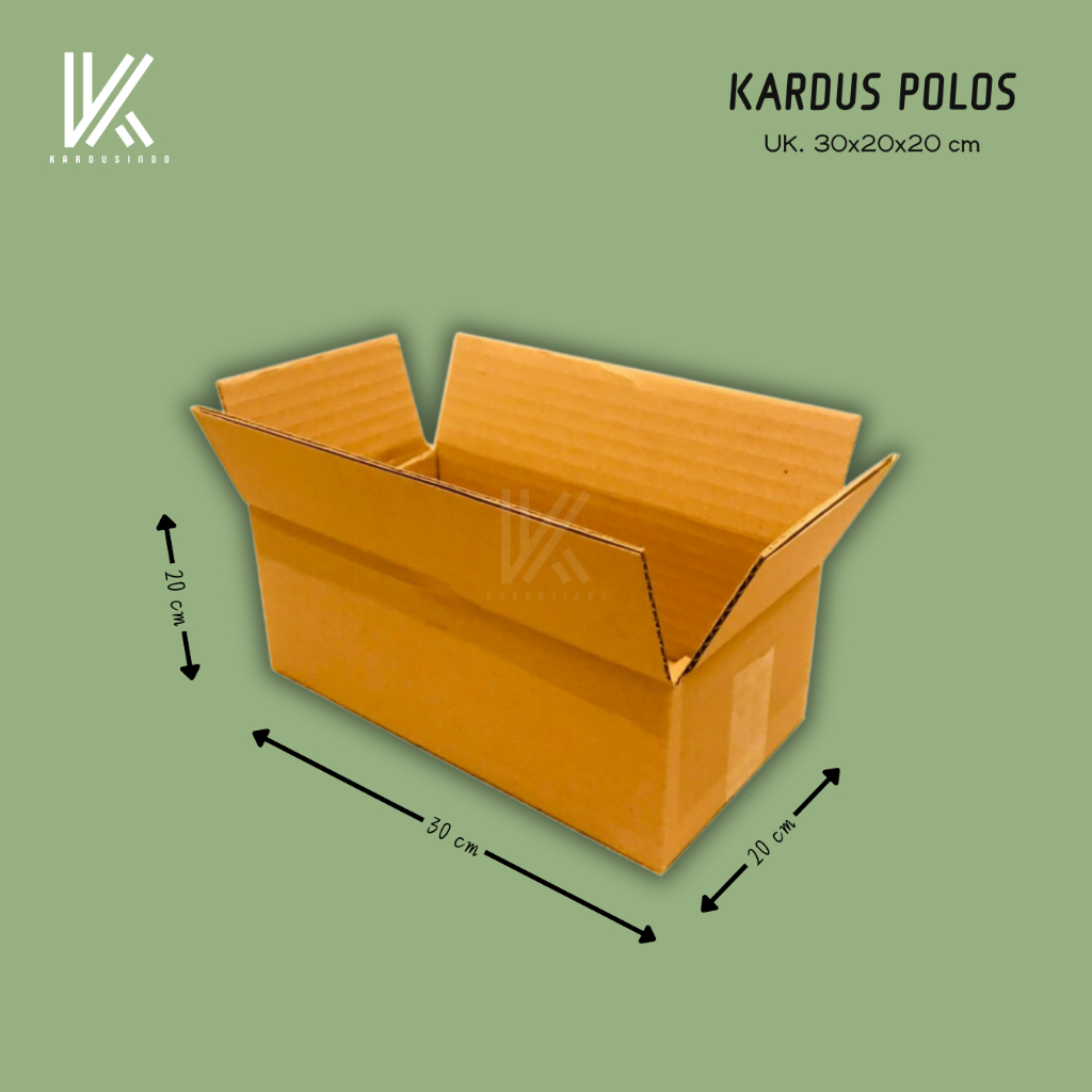 

KARDUS BOX POLOS BARU UK 30x20x20 CM